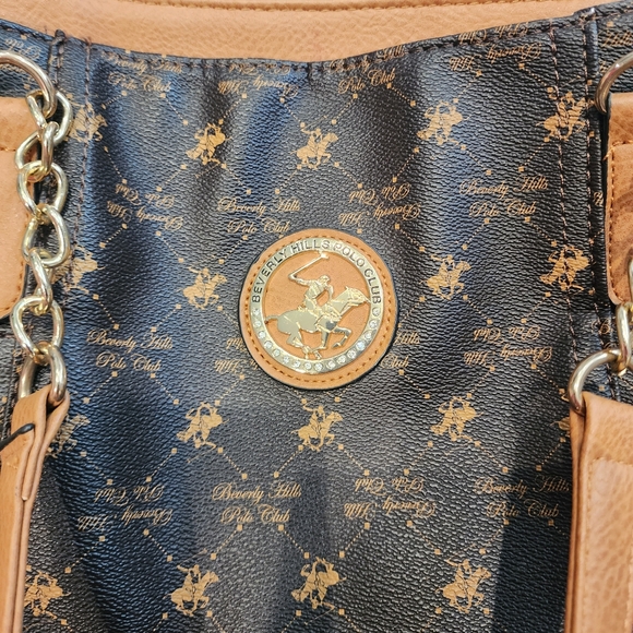 Beverly Hills Polo Club Purse | Brown / Coffee Brown | Medium Size - Picture 2 of 5